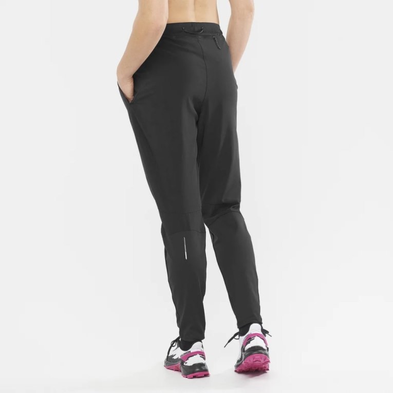 Black Salomon Cross Run Women's Sport Pants | PH 69270U